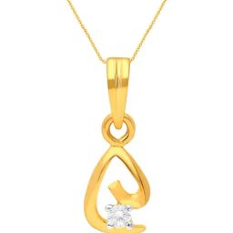 Malabar Gold and Diamonds 18k Gold Pendant for Women-picture-42