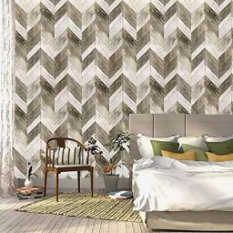 RoseCraft Abstract 57 sq ft Wallpaper Painted Herringbone-image-91
