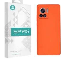Sprig Liquid Silicone Back Cover for Motorola Edge 30 Ultra (Orange)-image-44