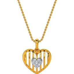 Kisna Diamond & Gold Jewellery 14k Nila Diamond Pendant-image-66