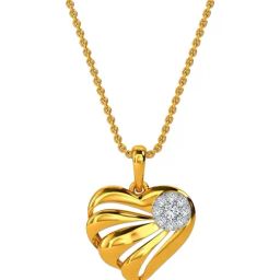 Kisna Diamond & Gold Jewellery 14k Kiyana Diamond Pendant-image-52
