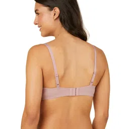 Triumph Pink Lace Non-Wired Full Coverage T-Shirt Bra image 2