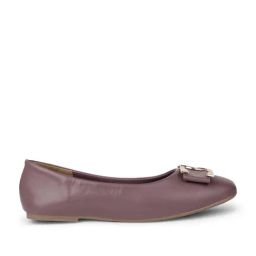 Bata Women's Purple Flat Ballets-image-33