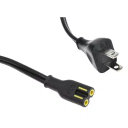 RS PRO Power Cord IEC C7 Socket to Type A US Plug Plug 1.8 m, 1469123-0