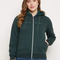 MADAME Green Cotton Sweatshirt-image-90