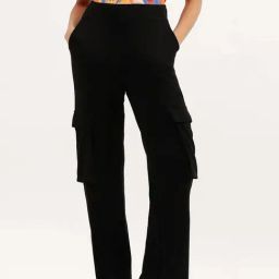 United Colors of Benetton Black Cargo Pants-image-55