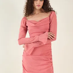 aayu Georgette Bodycon Dress-image-21