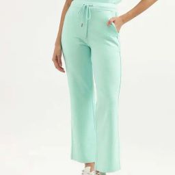 United Colors of Benetton Sea Green Mid Rise Pants-image-78