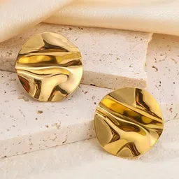 DIVASTRI Heart Shaped Studs Earrings-6