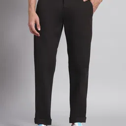 TQS Men Regular Fit Mid-Rise Cotton Chinos Trousers-picture-29