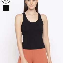 La Intimo Black Playful Dreamer Camisole (Pack of 2)-image-93