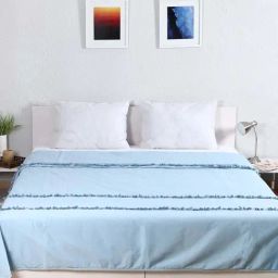 House This Akasa Blue Cotton Bed Cover - Set of 1-image-38