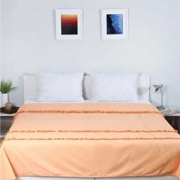 House This Akasa Orange Cotton Bed Cover - Set of 1-picture-19
