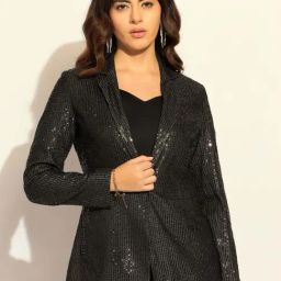 Powersutra Black Embellished Blazer-picture-45
