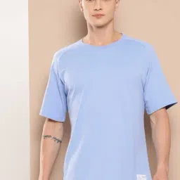 ALCIS Turquoise Regular Fit Yoga Sports T-Shirt-image-54