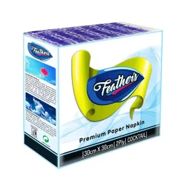 Feather's 300 x 300 mm 2 Ply White Cocktail Printed Napkin (Pack of 3)-picture-10
