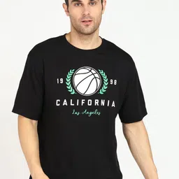 Provogue Men Typography Printed Boxy T-shirt-image-43