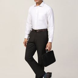 Blackberrys Men India Spread Collar Solid Cotton Slim Fit Casual Shirt-picture-32