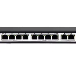 Securus 8-Port 10/100M POE Switch with 2-Port giga Uplink, SS-N08EP-G2-15