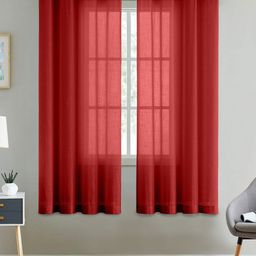 Aura Red Set of 2 Long Door Curtain-image-92