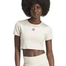 ADIDAS Ess Rib Slim Fit Crop T-shirt-image-71