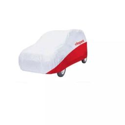 Elegant White & Red Water Resistant Car Body Cover for Maruti Suzuki Wagon R 2019 Onwards-image-93