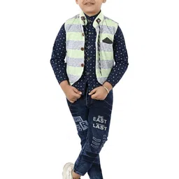 Smuktar garments Boys Blue Clothing Set-image-73