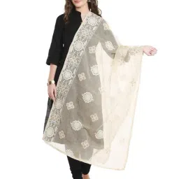 Dupatta Bazaar Cream Dupatta-11