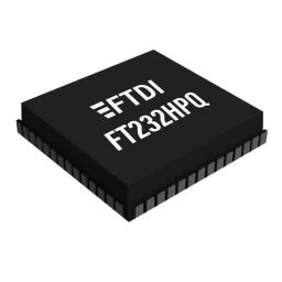 FTDI USB Controller 12 Mbps USB 2.0 3.3 V 56-Pin QFN 56, FT232HPQ-TRAY (Pack of 260 Pcs)-image-98