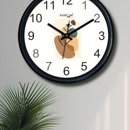 RANDOM White & Black Printed Traditional Wall Clock-image-70