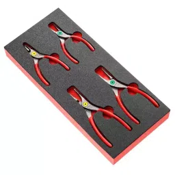 FACOM Foam Module of 4 Straight Nose Circlips Pliers 188 mm, MODM.PCSN (Set of 4)-25