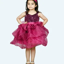 Modish Net Fit & Flare Dress-picture-18