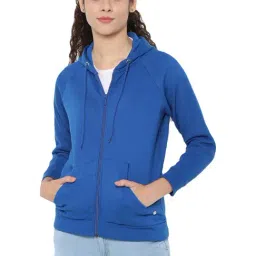 Allen Solly Royal Blue Regular Fit Hoodie-image-50