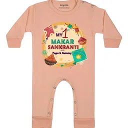 Arvesa My First Makar sankranti Printed Bodysuit-image-83