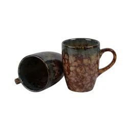 CDI Brown & Grey Printed Ceramic Glossy Mugs Set of Cups and Mugs image 3