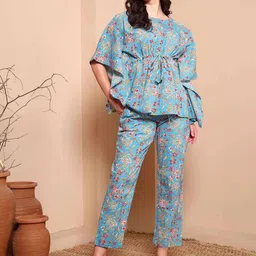 Harts And Darts Floral Printed Tunic & Trousers Co-Ord Set-image-90