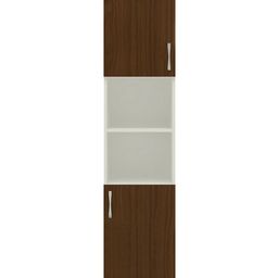Adona Antique Bookshelf Cum Display Unit - Brown-image-81