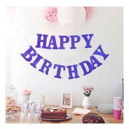 Funcart Happy Birthday Glitter Banner - Blue-image-31