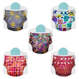 SuperBottoms Cloth Diapers Combo Pack of 5 Freesize With 5 organic cotton inserts (Colour May Vary)-80