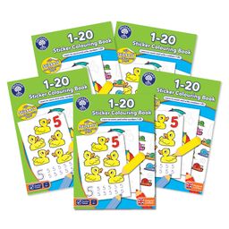 Orchard Toys - 1-20 Sticker Colouring Books 5 pack - English-24