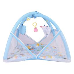 Kwitchy Baby Bedding Set New Born Bed Mattress with Mosquito Net - Blue-24