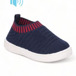 Lil Lollipop Self Designed Slip On Musical Shoes - Navy Blue-image-7