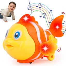 Toysire Musical Clownfish Toy for Kids Animal Toy for Babies with Flashing Lights and Realistic Sounds Toys-28
