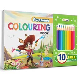 Awesome Colouring Book for kids : Fun-filled coloring adventure book, Colouring book for kids, Creative coloring book for children with 10 free pencil colours for ages (3-12).-20
