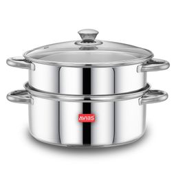 Avias Stainless Steel Spectra Multipurpose Steamer + Cook Pot - 22 cm-image-76
