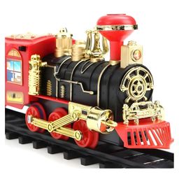 NEGOCIO Choo Choo Toy Train Set with Long Track, Realistic Smoke & Sound Effects, Battery Operated, Built-in Flashlight, Circular Track System, Immersive Play for Kids- PACK OF 1- COLOR MAY VARY-image-3
