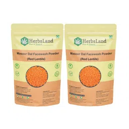 HerbsLand Set Of 2 Masoor Dal FacePack Powder- 100 g Each-image-0
