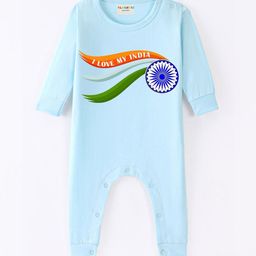 BLUSHES Infants Independence Day Theme Printed Pure Cotton Round Neck Romper-image-43