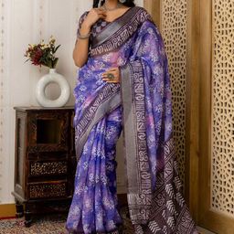 Mitera Floral Printed Saree-image-27