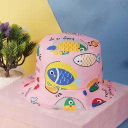 PASSION PETALS Girls Printed Cotton Bucket Hat-11